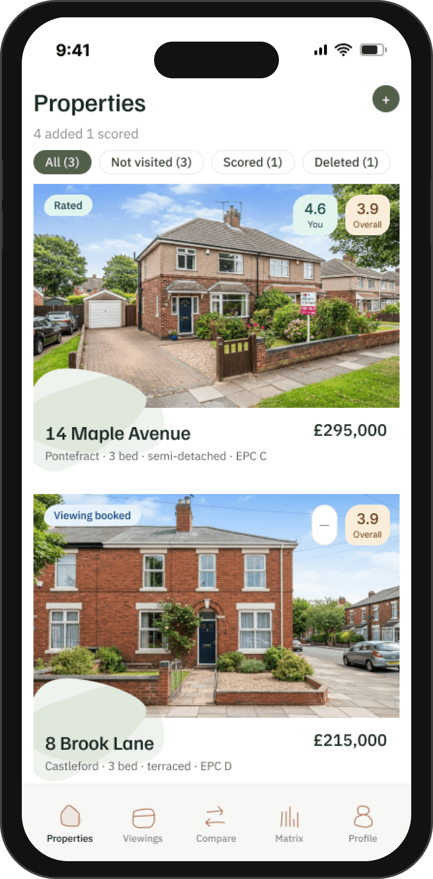 Toflit app showing a property listing